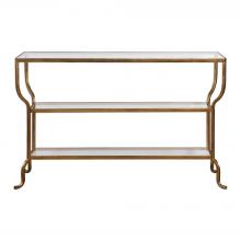  24668 - Uttermost Deline Gold Console Table